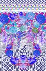 seamless floral pattern with flowers