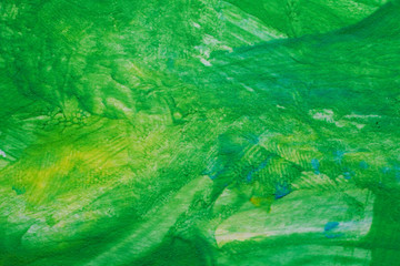 abstract image green watercolor paint on paper background