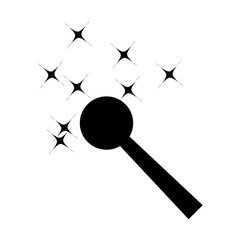 magician stick wizard icon design vector logo template EPS 10