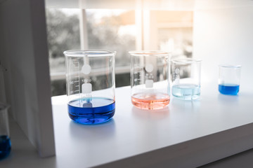 Equipment in laboratory. Medical equipment technology and research concept.