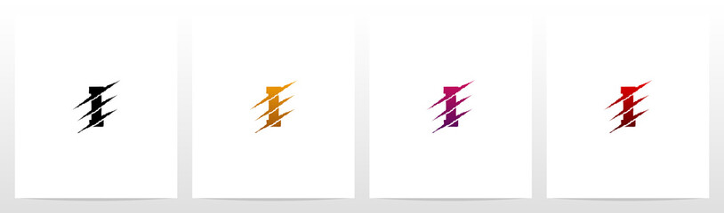  Claw Marks On Letter Logo Design I