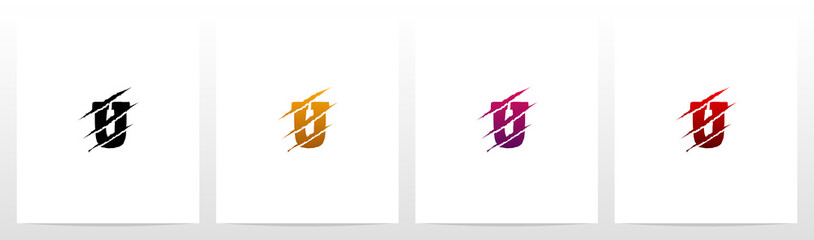  Claw Marks On Letter Logo Design U