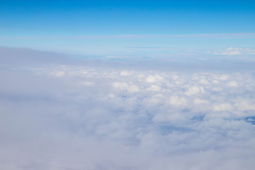 Fototapeta na wymiar White clouds isolated on the blue sky 