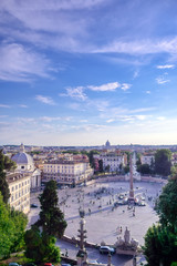 Fototapeta premium Piazza del Popolo located in Rome, Italy.
