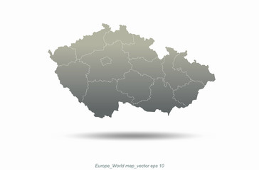 europe map. europe countries map. graphic vector of eu map.. 