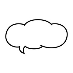 フキダシのイラスト。会話などのテキストを入れるフキダシ。