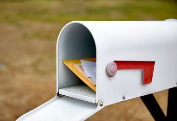 Open Mailbox with Letters Inside