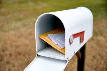 Open Mailbox with Letters Inside