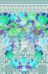 abstract background with flowers