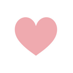 Pink heart on the day of love Valentine day