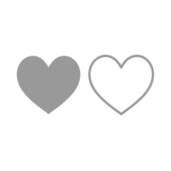 Heart vector collection. Love symbol icon set. (Valentine day)