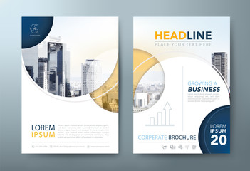 Annual report brochure flyer design, Leaflet presentation, book cover templates, layout in A4 size. vector.