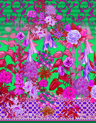 seamless pattern with flowers