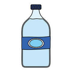water bottle plastic isolated icon