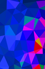 Abstract blue vivid triangle geometrical background, vector Illustration