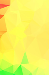 Creative design yellow template random bright colors low poly background