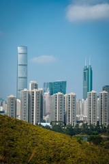 Fototapeta na wymiar View of skylines in Shenzhen,China