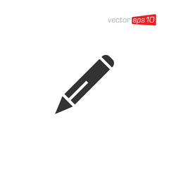 Pencil or Pen Icon Design Vector