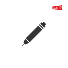 Pencil or Pen Icon Design Vector