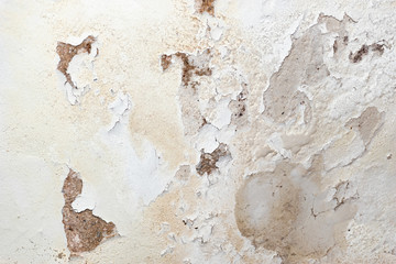 Grungy dirty white wall with cracks texture background