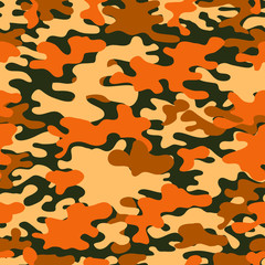 Camouflage pattern. Design element for poster, clothes decoration, card, banner. Vector illustration