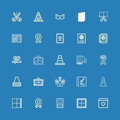 Editable 25 border icons for web and mobile
