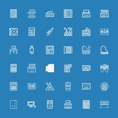 Editable 36 keyboard icons for web and mobile