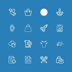 Editable 16 simplicity icons for web and mobile