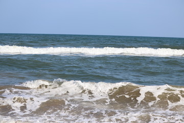 bay of India , sea wave background