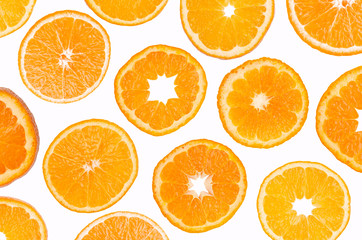 Orange fruit slices