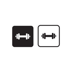 barbell icon, fitness icon