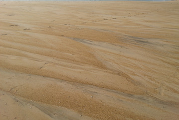 sand erosion on a beach 