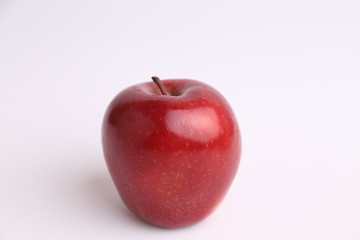 delicious and bright red apple