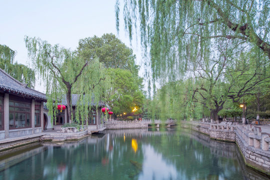 The Baotu Spring(or spouting spring) is a culturally significant artesian karst spring located in the city of Jinan,Shandong,China. It is "Number One Spring under the Heaven" .