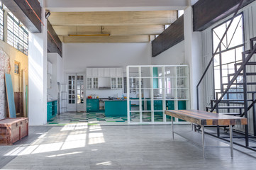 interior of modern building