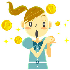 女の子　ポイント　お得