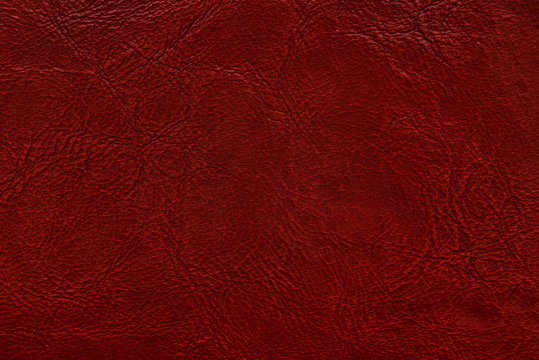Red Textured Leather 