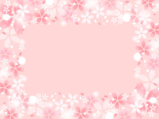 Fototapeta na wymiar 桜の花のイラスト背景