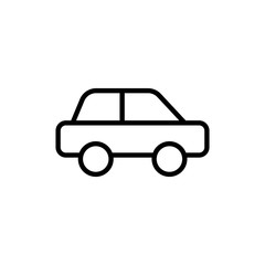 Simple car line icon.