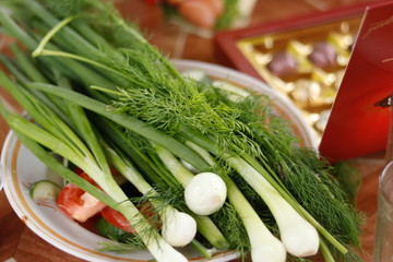 fresh vegetables on plate
