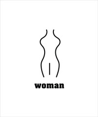 woman line icon,vector best line icon.