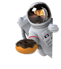 Fun astronaut - 3D Illustration