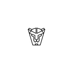 Lion Face Logo Design Vector