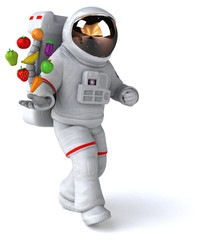 Fun astronaut - 3D Illustration