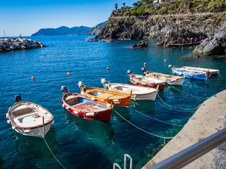 Obraz premium Moored Boats