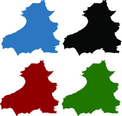 West Bangka City Map, Bangka Belitung, Indonesia