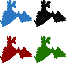 North Padang Lawas City Map, North Sumatra, Indonesia © Fitrah