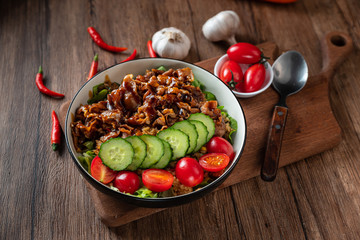 Beef bowl Japanese food