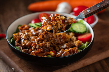 Beef bowl Japanese food