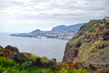 Fototapeta premium view of Garajau landscape
